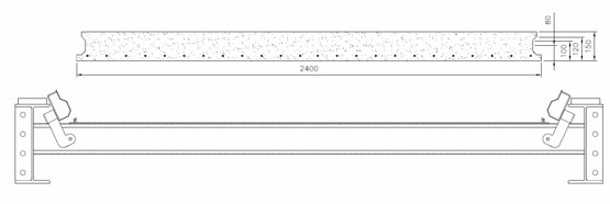 Flooring Beds - 2400 mm 